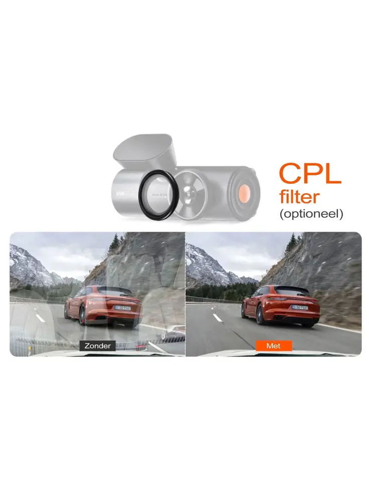 N5 2K QuadHD 4CH Wifi GPS 360 graden dashcam