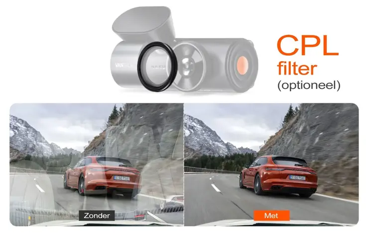 N5 2K QuadHD 4CH Wifi GPS 360 graden dashcam