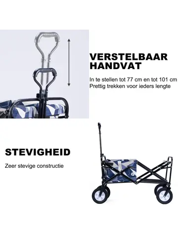 Packaway Opvouwbare Bolderkar  70KG – Pastel