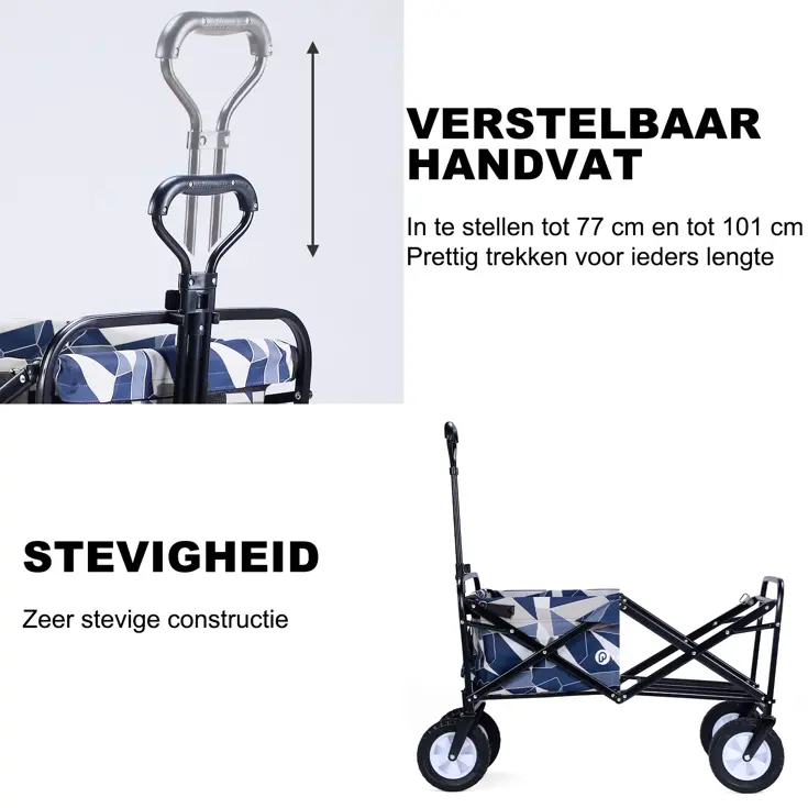 Packaway Opvouwbare Bolderkar  70KG – Pastel