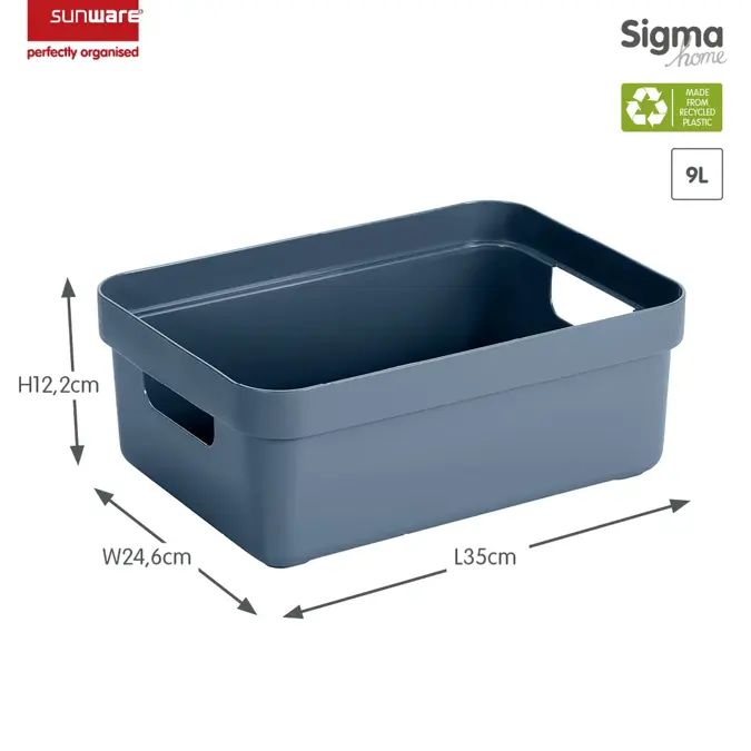 Sigma home - Opbergbox - 9L - 6-delig