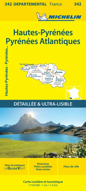 Wegenkaart Local 342 Haute-Pyrenees