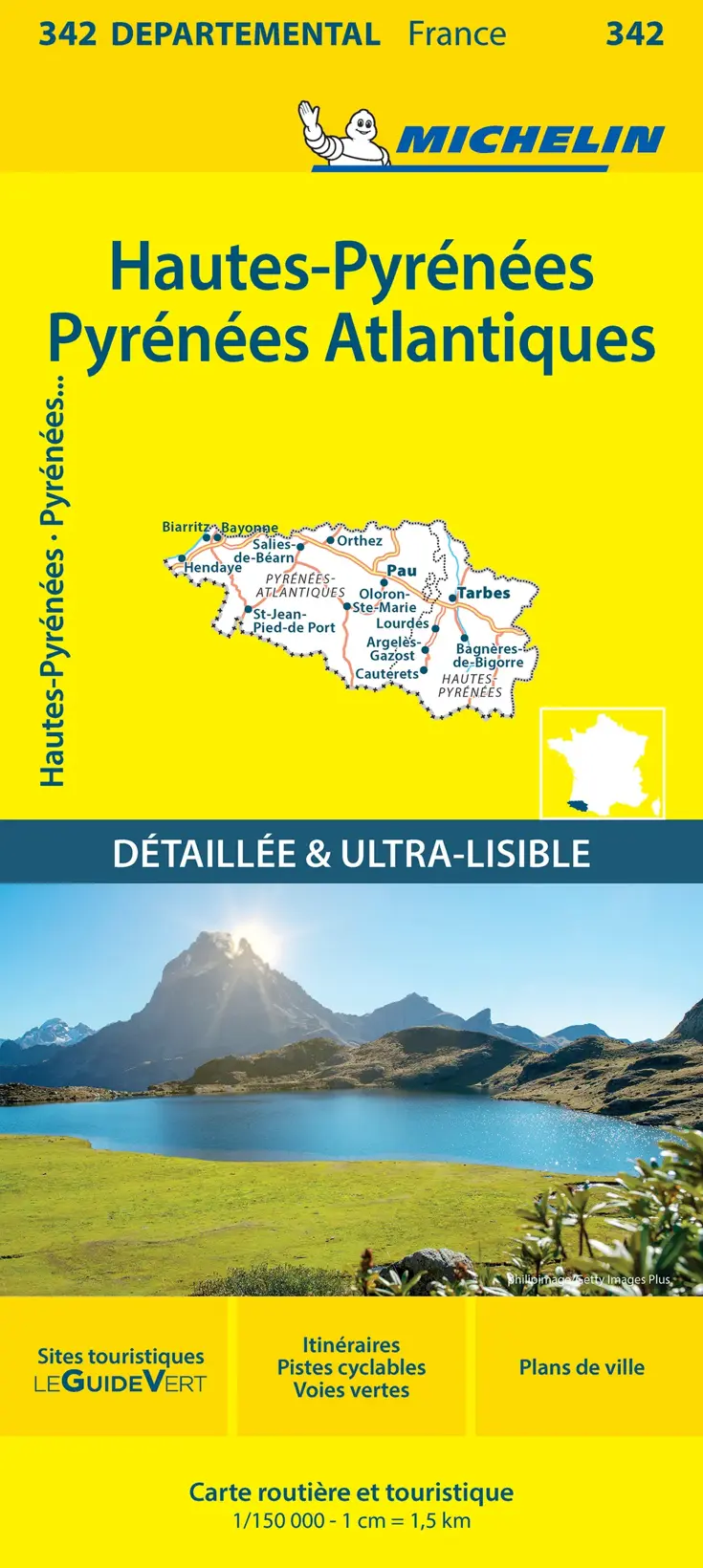 Wegenkaart Local 342 Haute-Pyrenees