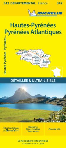Wegenkaart Local 342 Haute-Pyrenees