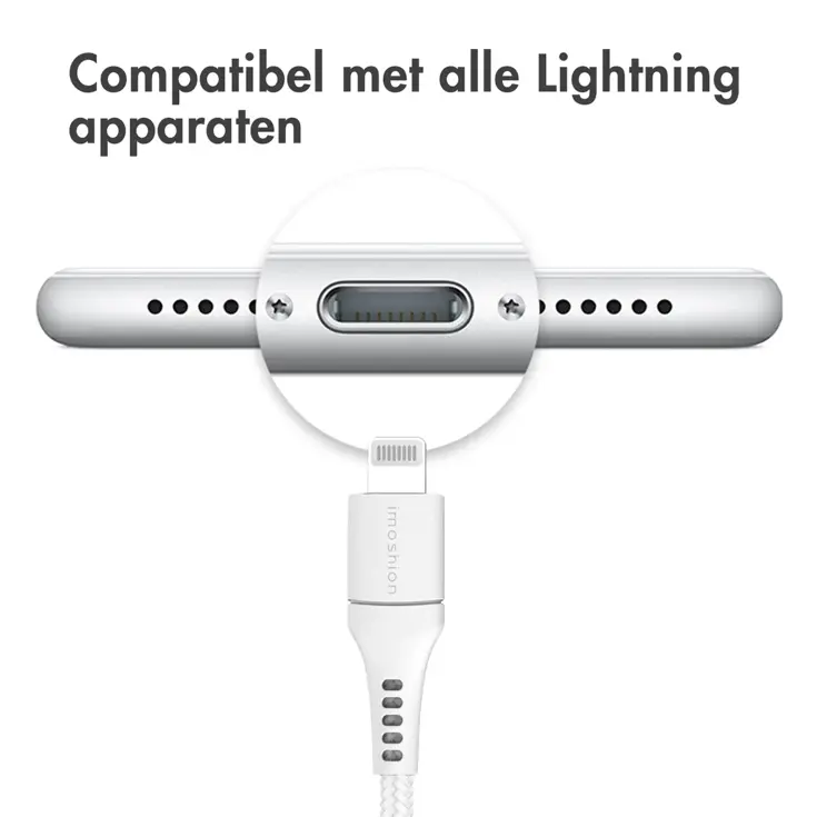 imoshion Lightning naar USB kabel 3 meter