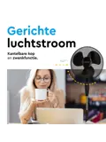 Statiefventilator met afstandsbediening - 40 cm