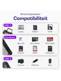 Ease USB-C SD Kaart Kaartlezer Grijs
