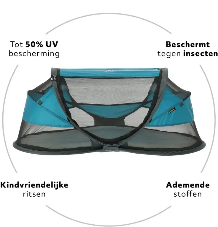 Baby luxe campingbedje - Zelfopblaasbare matras