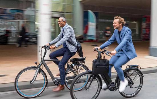Vergelijk e-bike met auto en OV