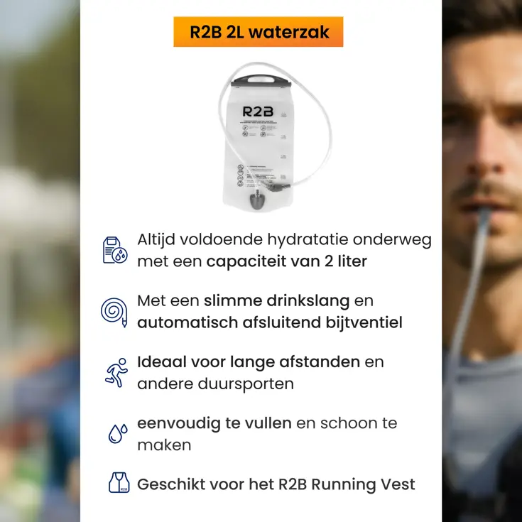 Waterzak voor runningvest