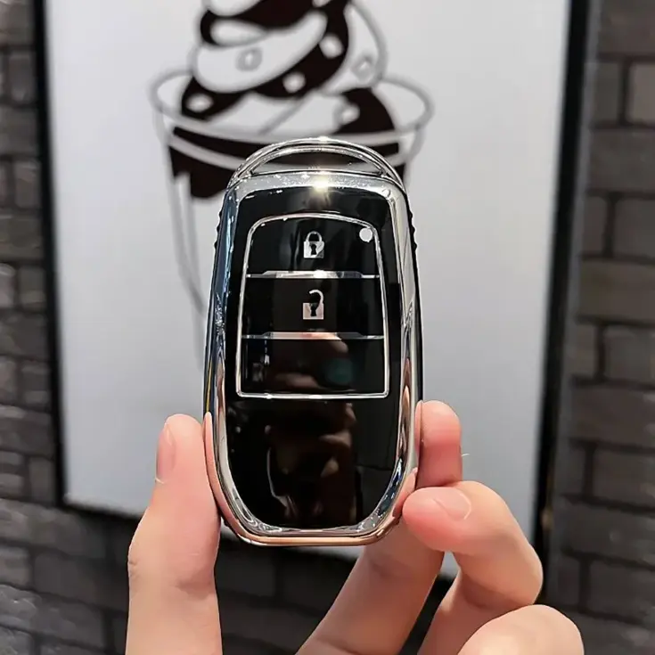TPU Sleutelhoesje voor Toyota zwart A2