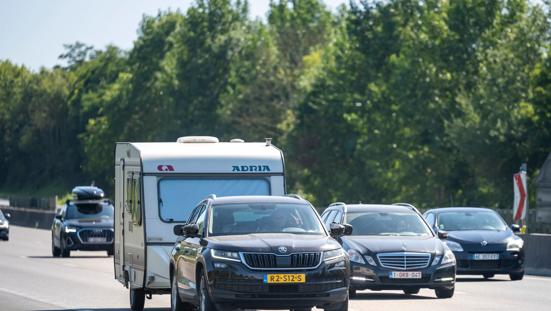 Verkeer met file / vertraging.