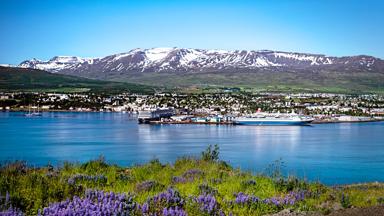 ijsland_noord_Akureyri_uitzicht_haven_GettyImages-1161157425