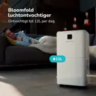 Bloomfold Luchtontvochtiger 12L per dag