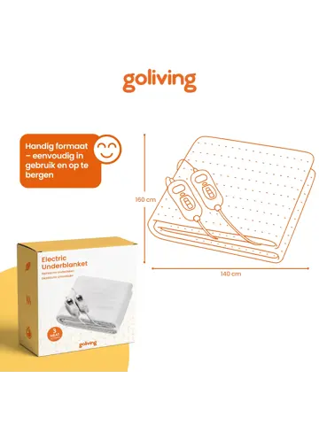 Elektrische Onderdeken 2-Pers. - 160 x 140cm