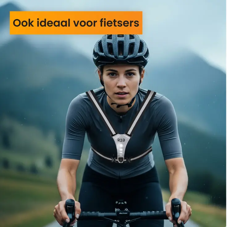 Hardloopvest met verlichting oplaadbaar