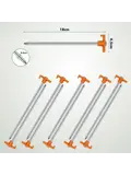 Tentharingen - 18 cm Oranje - 12 Stuks