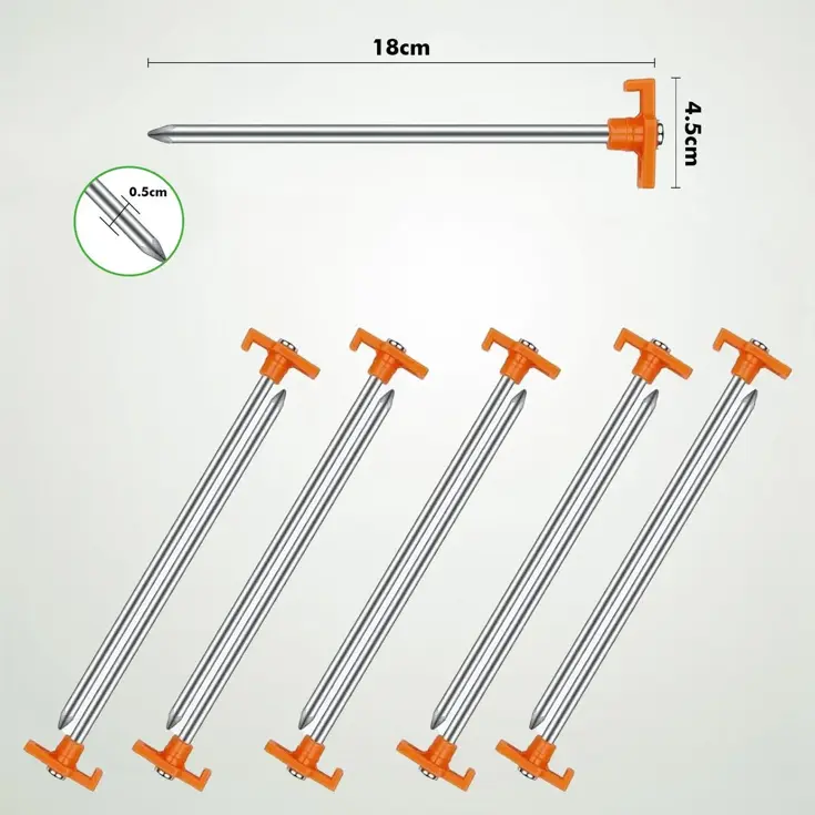 Tentharingen - 18 cm Oranje - 12 Stuks