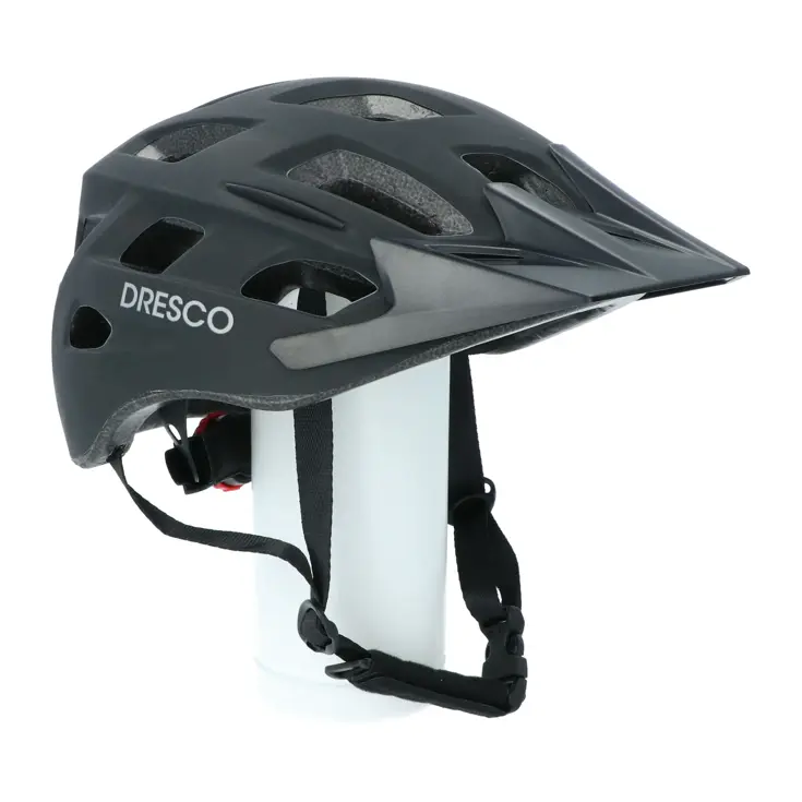Fietshelm mat zwart, maat M 55-58 cm, lichtgewicht