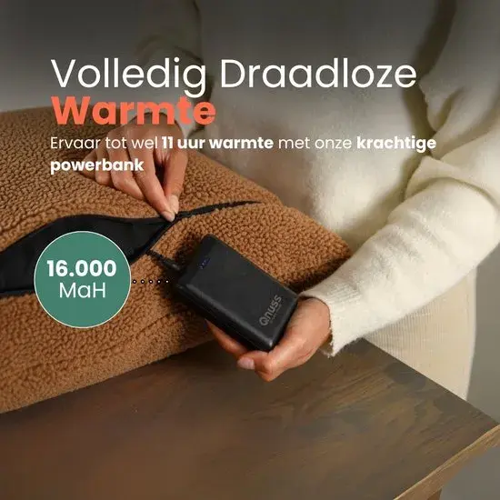 Qnuss Warmtekussen Teddy 45x45