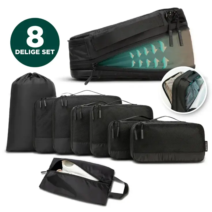 Remodius Packing Cubes Set 8-delig met Compressie