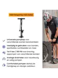 Fietspomp met Drukmeter - Vloerpomp