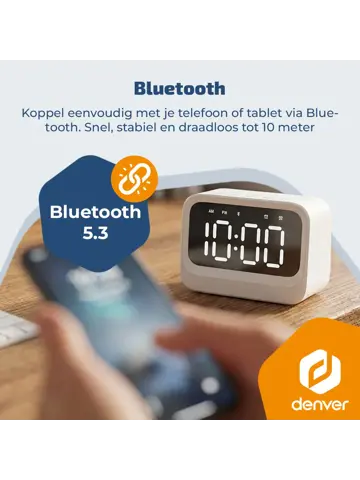 EC54W Klokradio met Bluetooth