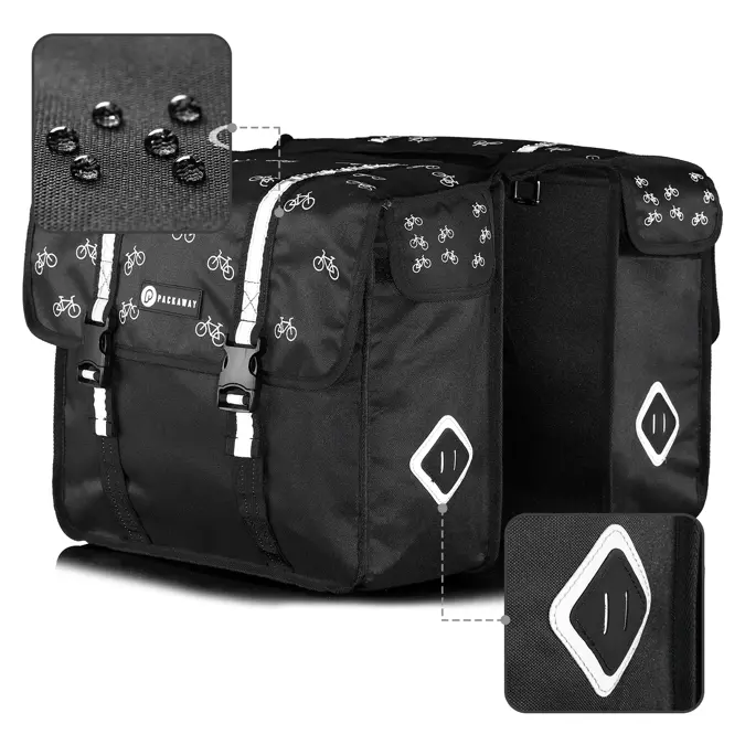 Packaway Dubbele Fietstassen 36L