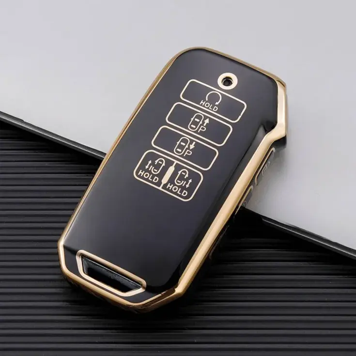 TPU Sleutelhoesje voor Kia goud D9
