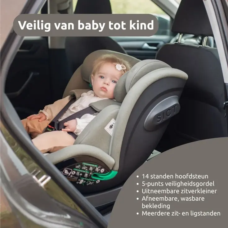 Fynn 40-150 cm 360° i-Size Autostoel