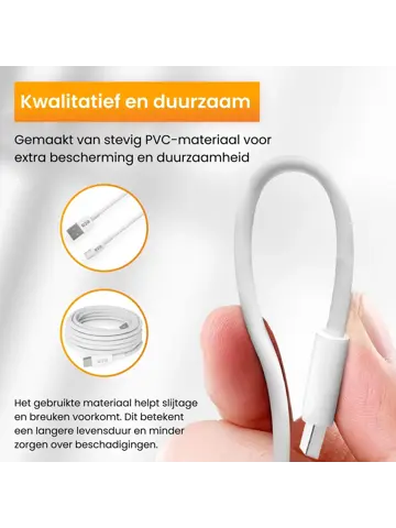 USB-A naar USB-C Kabel - 1 Meter