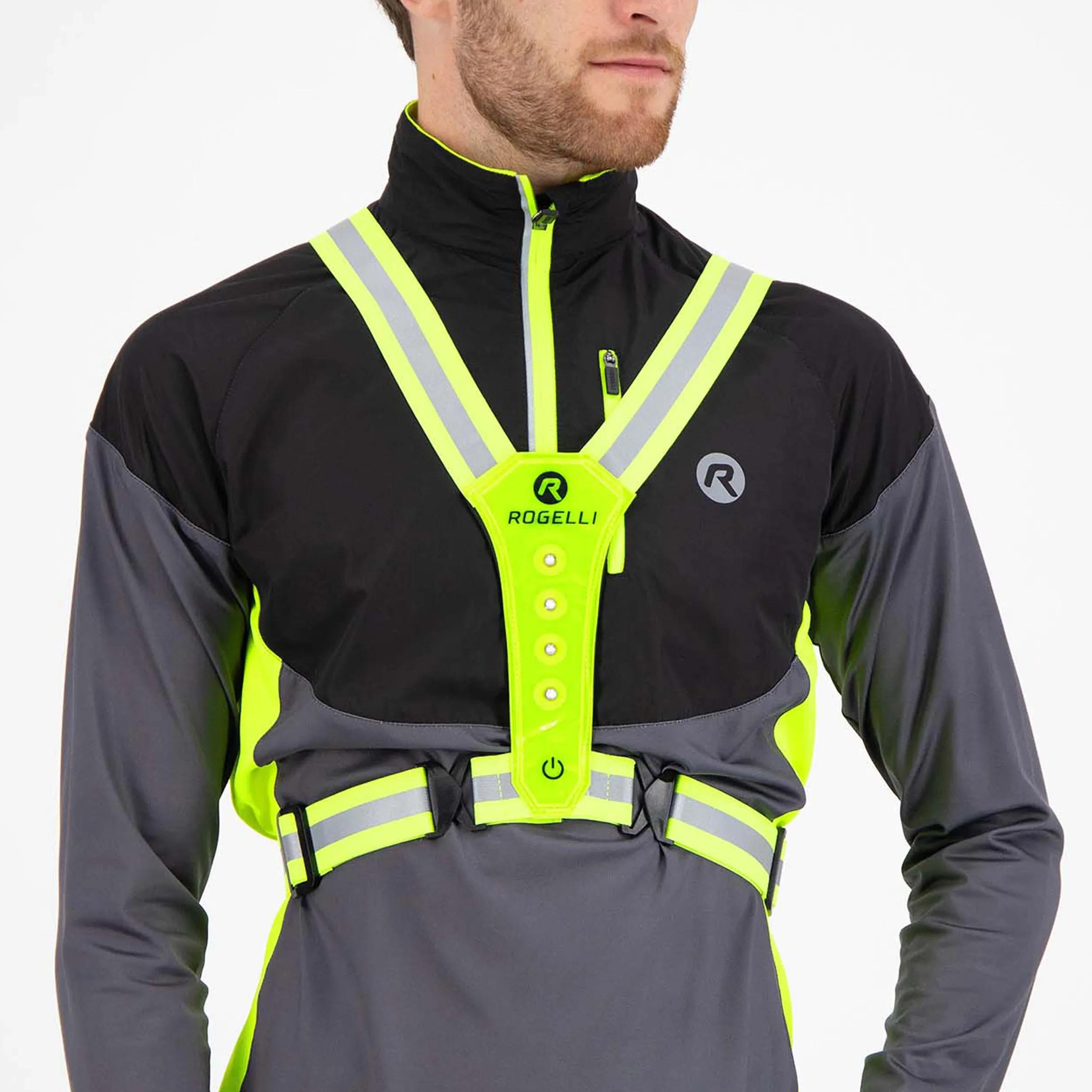Rogelli Led Reflectievest  Hardloopvest  Fluor Geel