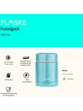 FLASKE  400ML  Herbruikbare Voedselcontainer