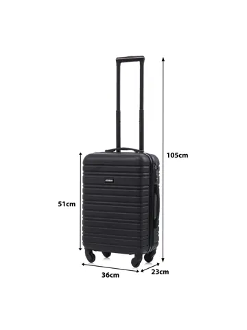 Kofferset S ABS 39L met TSA-slot en 360° wielen