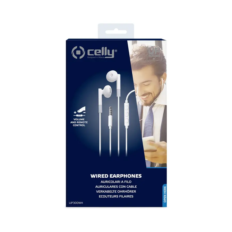 Celly UP300 Stereo Oordopjes 3.5mm Wit