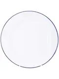 Servies Emaille 6 Stuks Wit/Blauw
