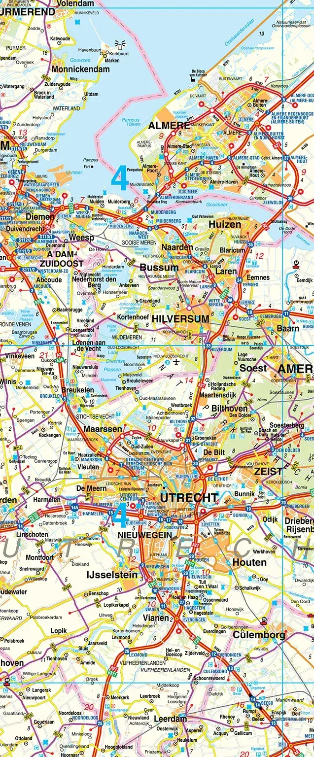 Autokaart Nederland Classic