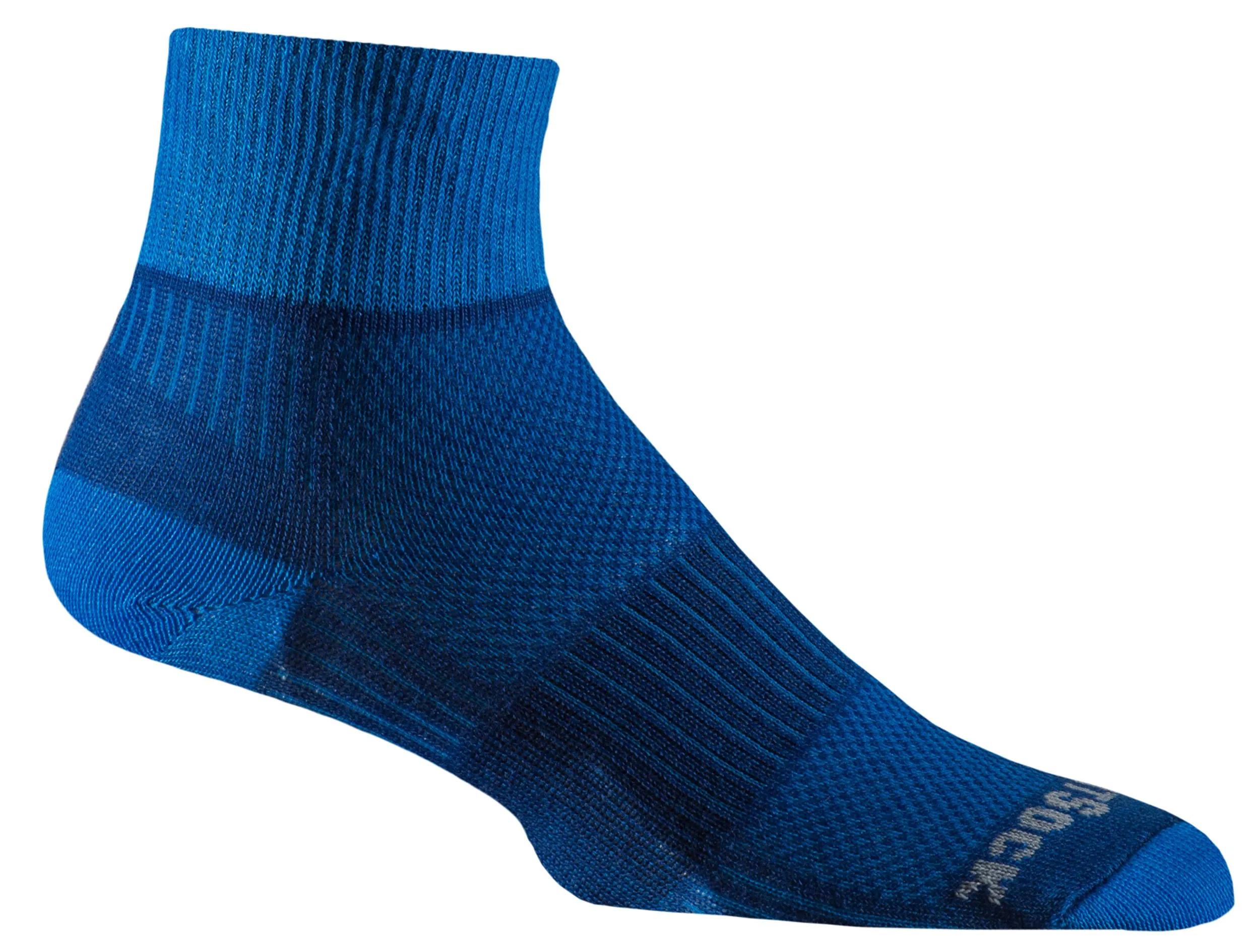 Wrightsock  Coolmesh Quarter  sokken  Elektrisch blauw