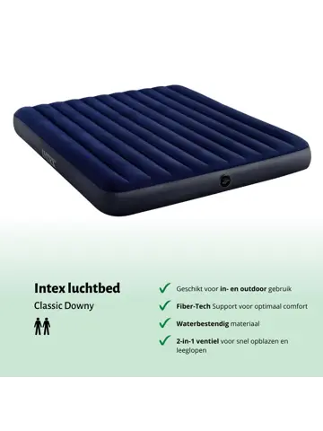 Luchtbed - Intex Classic - 2P - 183x203 cm
