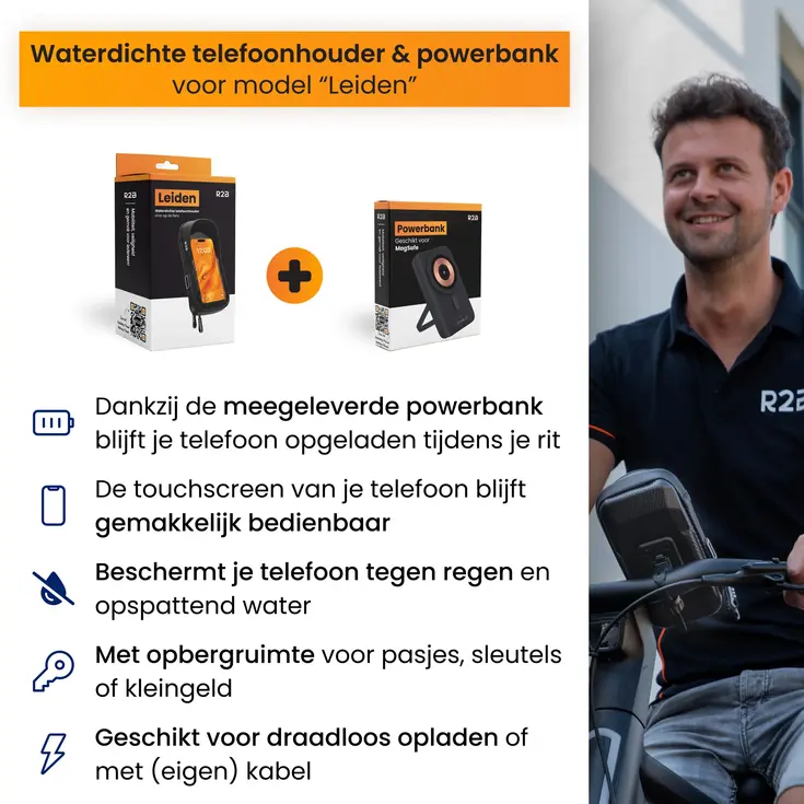 Telefoonhouder Fiets + Powerbank Magsafe