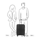 Travelite Mooby 4w Trolley M black |80 L