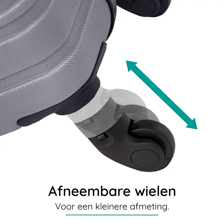 Reiskoffer S ABS 39L met TSA-slot en 360° wielen