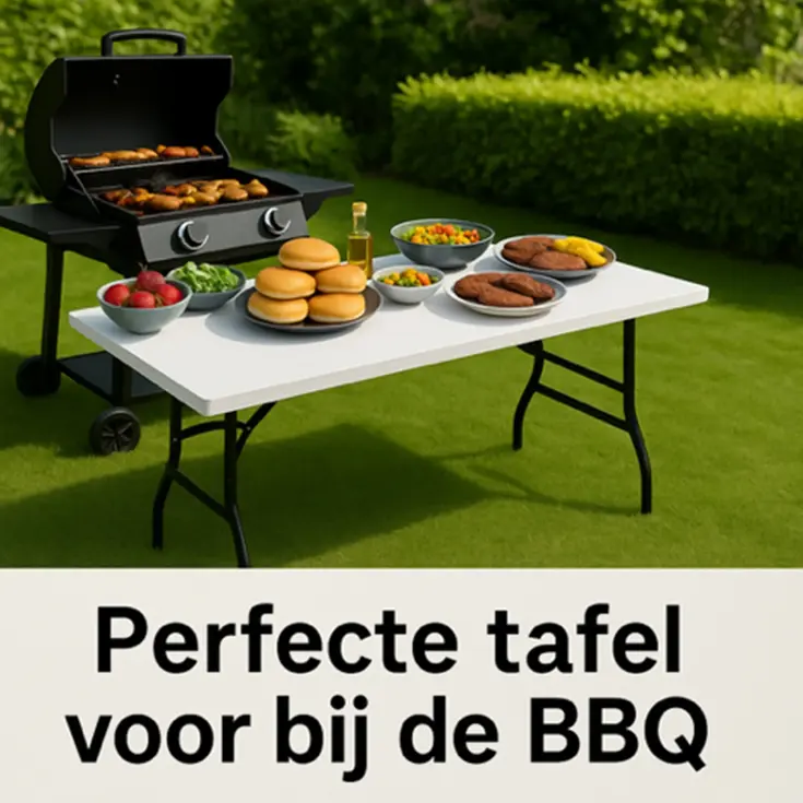 Campingtafel inklapbaar 180x70 cm - White