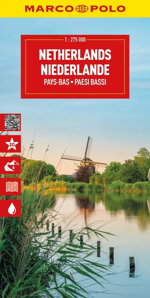 Wegenkaart Nederland 1:275.000