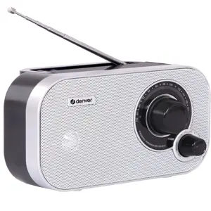 Denver TR51W FM radio op batterijen