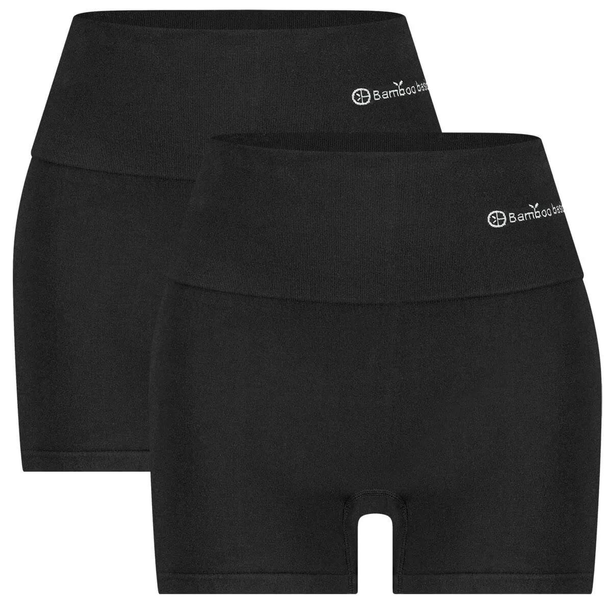 Bamboo Basics  STELLA  2-pack Seamless Boxers Dames  Zwart