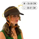 Vizorz SwitchCap fietshelm Brown base cap