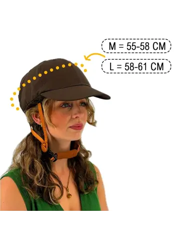 Vizorz SwitchCap fietshelm - Brown base cap