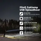 FlinQ Oplaadbare Zaklamp - 1200 meter bereik
