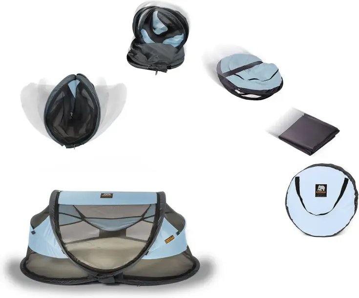 Baby luxe campingbedje - Zelfopblaasbare matras